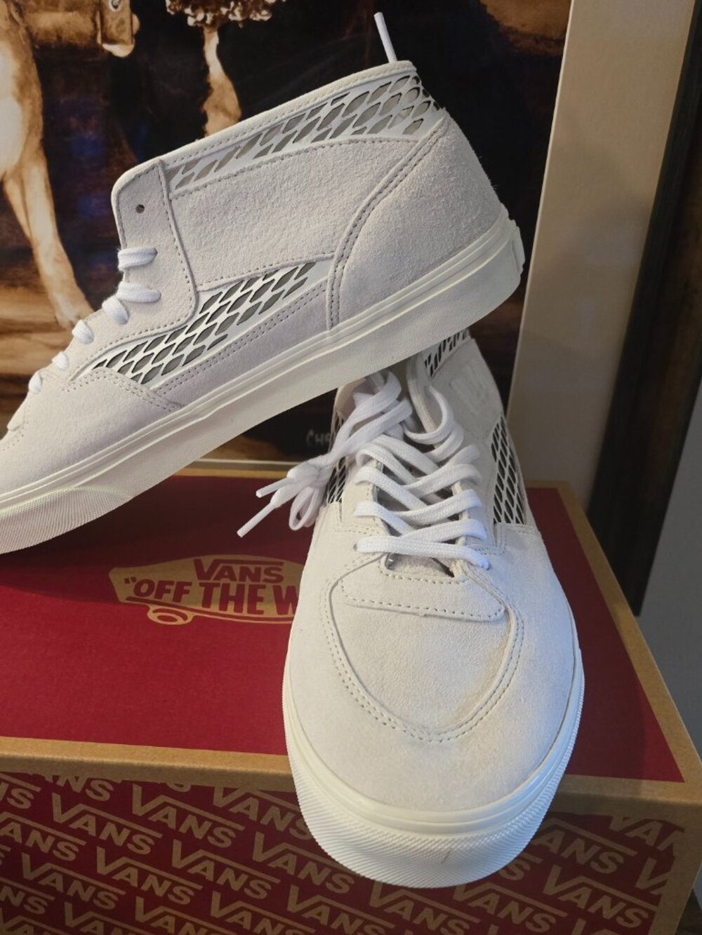 VANS Half Cab Decon Skate Shoe Marshmallow White VN000EKMCCZ Men's Sz 12 NEW